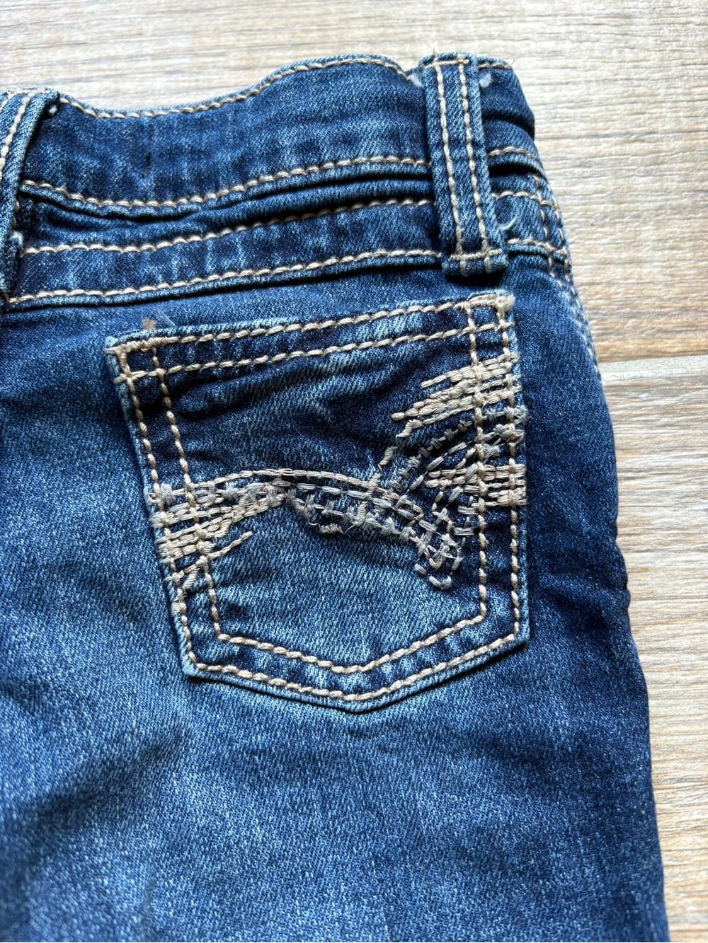 Boys Wrangler 20x Dark Blue Denim Jeans, Size 3T - Picture 2 of 5